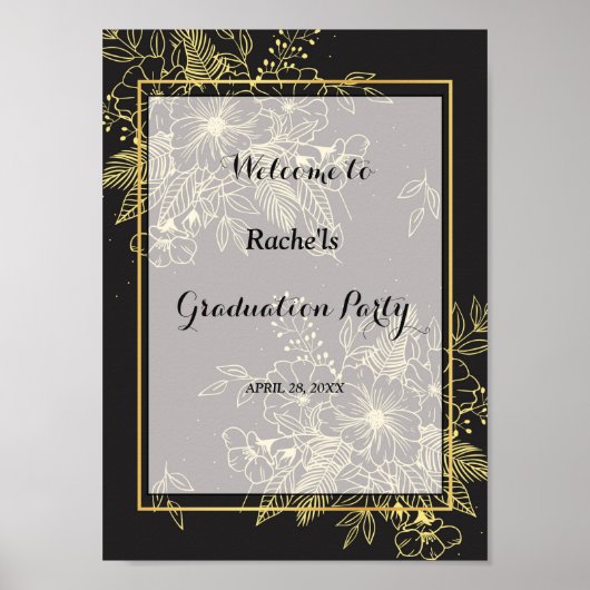 Golden Rozen Afstuderen Poster (Voorkant)