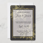 Golden Rozen bruiloft Kaart (Voorkant)
