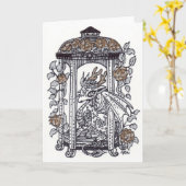 Golden Rozen Dragon Gazebo Kaart (Gele Bloem)
