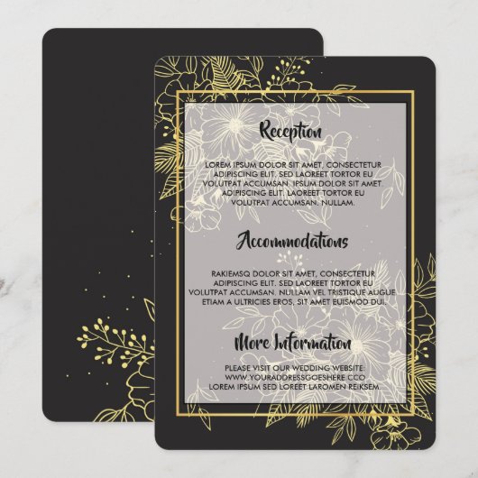 Golden Rozen Kaart (Voorkant / Achterkant)