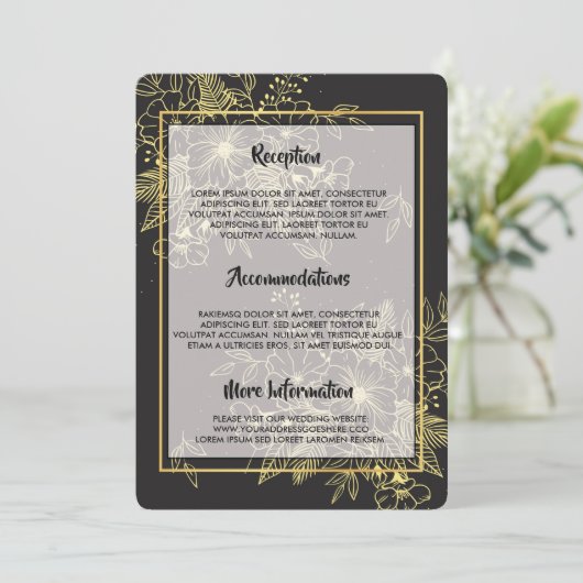 Golden Rozen Kaart (Staand voorkant)