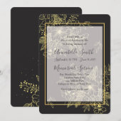 Golden Rozen Loving Memory Kaart (Voorkant / Achterkant)