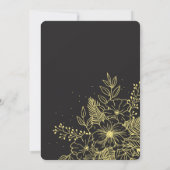 Golden Rozen Loving Memory Kaart (Achterkant)