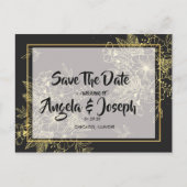 Golden Rozen Sla de datum op Aankondigingskaart (Voorkant)