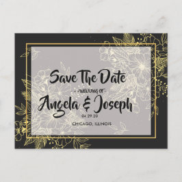 Golden Rozen Sla de datum op Aankondigingskaart