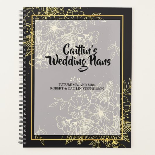 Golden Rozen Trouwplanner Planner (Voorkant)
