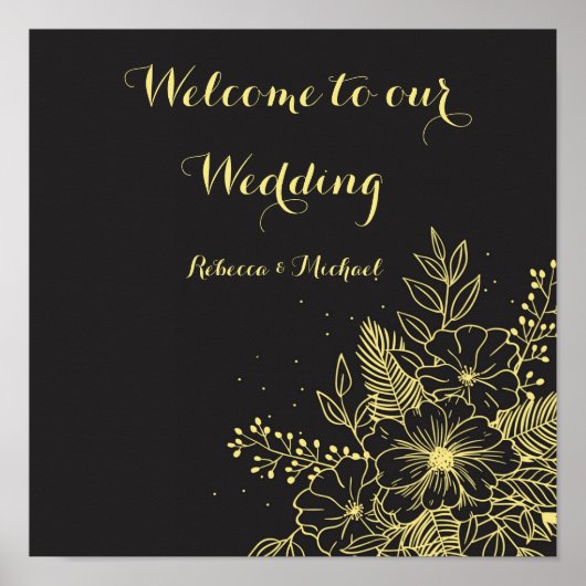 Golden Rozen Trouwvolgorde Evenementen P Poster (Voorkant)