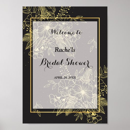 Golden Rozen Vrijgezellenfeest Poster (Voorkant)