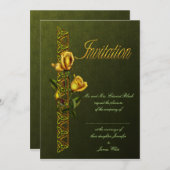 Golden Rozen Wedding Suite Kaart (Voorkant / Achterkant)
