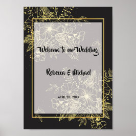 Golden Rozen Welkom Poster