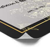 Golden Rozen Welkom Poster (Hoek)