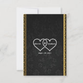 Golden RSVP Kaartje (Achterkant)