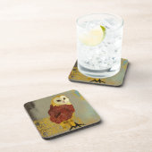 Golden Ruby Owl Onderzetter (Rechterzijde)