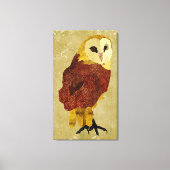 Golden Ruby Uil Canvas Afdruk (Voorkant)
