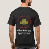 Golden Rule Day 5 april T-shirt (Achterkant)