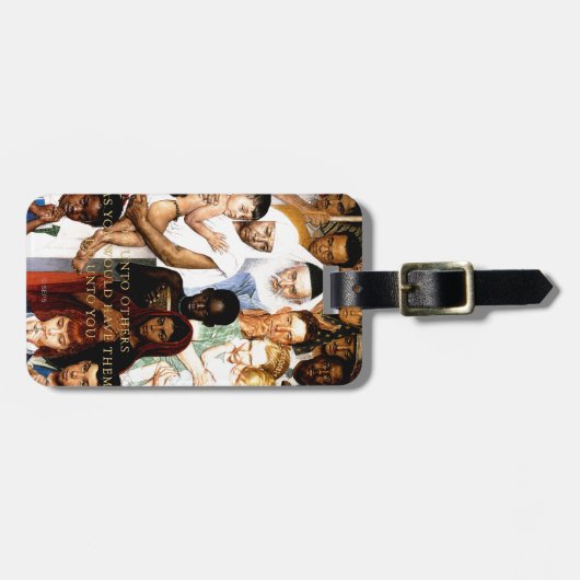 Golden Rule (Doe het tegen anderen) van Norman Roc Bagagelabel (Voorkant horizontaal)