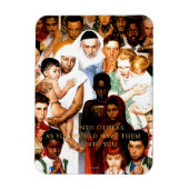 Golden Rule (Doe het tegen anderen) van Norman Roc Magneet (Verticaal)