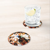 Golden Rule (Doe het tegen anderen) van Norman Roc Ronde Kartonnen Onderzetter (Insitu)