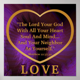 Golden Rule op Royal Paarse Wings Post. Poster