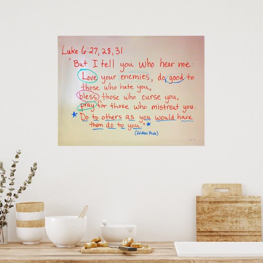 Golden Rule Poster (Keuken)