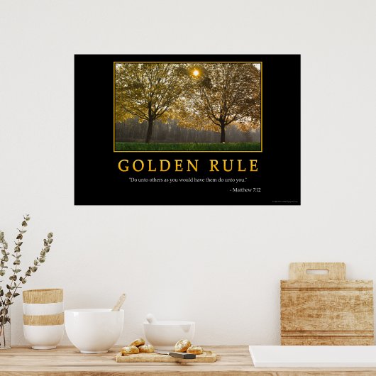 Golden Rule Poster (Keuken)