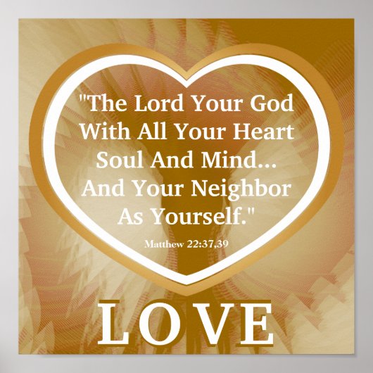 Golden Rule voor het Poster van White Angelic Wing (Voorkant)