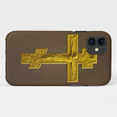 Golden Russisch orthodoxe kruis Case-Mate iPhone Case (Achterkant (horizontaal))