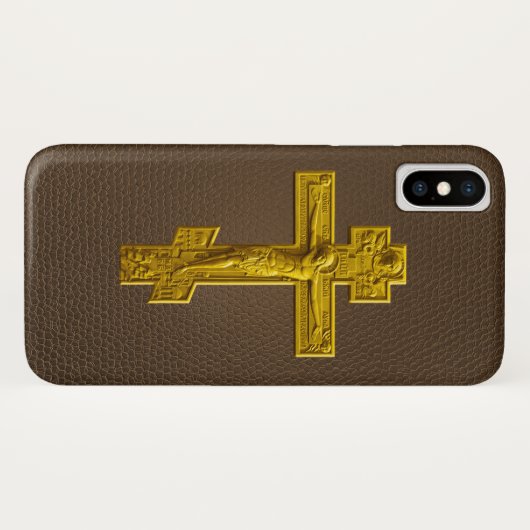 Golden Russisch orthodoxe kruis Case-Mate iPhone Case (Achterkant (horizontaal))