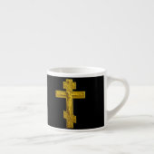 Golden Russisch orthodoxe kruis Espresso Kop (Rechts)