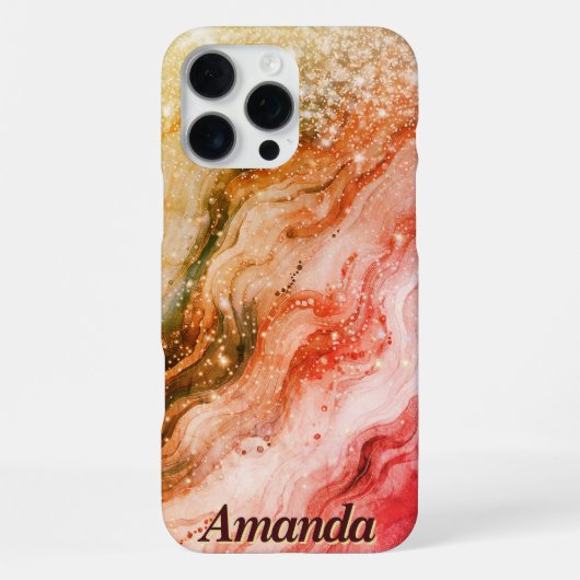 Golden Rust Marble Custom Hoesje iPhone Hoesje (Achterkant)