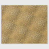 Golden Rustic Luxury bladeren Cadeaupapier (Vlak)