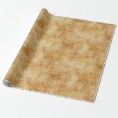 Golden Rustic Texture Cadeaupapier (Uitgerold)