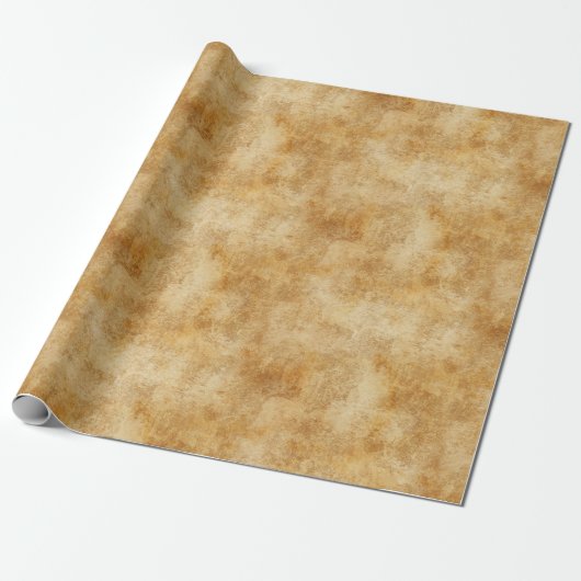Golden Rustic Texture Cadeaupapier (Uitgerold)
