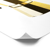 Golden rustige macchinetta Italiaanse espressokoff Poster (Hoek)