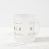 Golden Sacrament of Confirmation and Holy Spirit Matglas Koffiemok (Voorkant rechts)