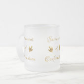 Golden Sacrament of Confirmation and Holy Spirit Matglas Koffiemok (Voorkant links)