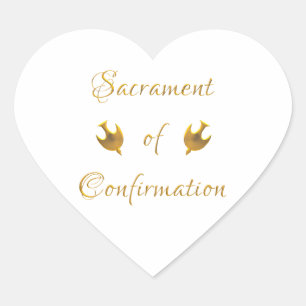 Golden Sacrament van de Eucharistische Gastheer en Hart Sticker