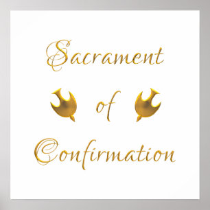 Golden Sacrament van de Eucharistische Gastheer en Poster