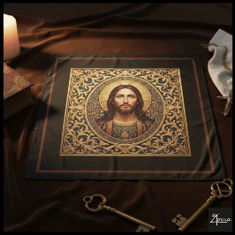 Golden Sacred Icon - Jesus Wandkleed