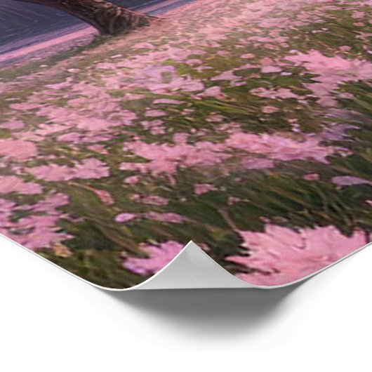 Golden Sakura Evening Poster (Hoek)