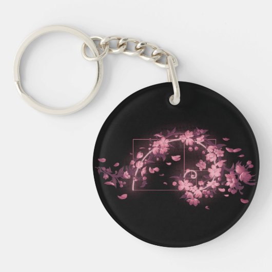 Golden Sakura Sleutelhanger (Voorkant)