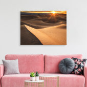 Golden Sand dunes, Death Valley, CA Canvas Afdruk (Insitu (Woonkamer))