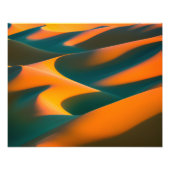 Golden Sands bij zonsondergang Foto Afdruk (Voorkant)