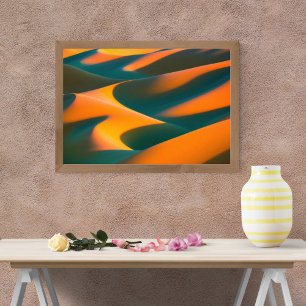 Golden Sands bij zonsondergang Foto Afdruk