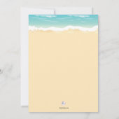 Golden Sands Invitation Kaart (Achterkant)