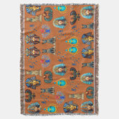 Golden Sands Revival: Authentic Egyptian Antiquity Deken (Voorkant Verticaal)