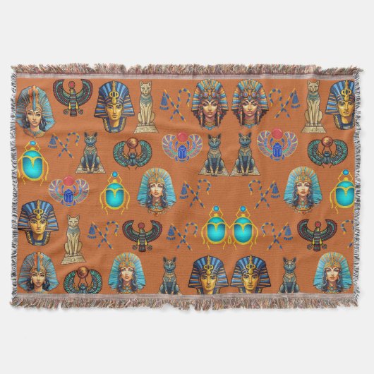 Golden Sands Revival: Authentic Egyptian Antiquity Deken (Voorkant)