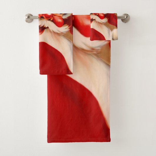 Golden santa claus bad handdoek (Insitu)