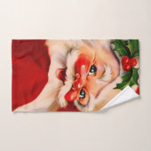 Golden santa claus bad handdoek (Handdoek)