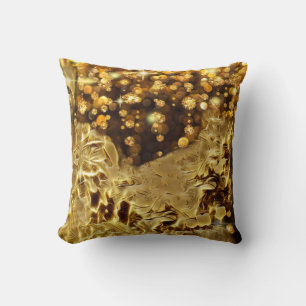 Golden Satin Sequin Sparkle Kussen